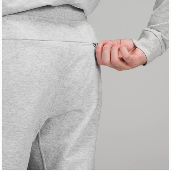 Lululemon city sweat joggers sweatpants heathered light gray men's small - Picture 4 of 12
